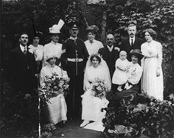 Lottie’s wedding, 1914